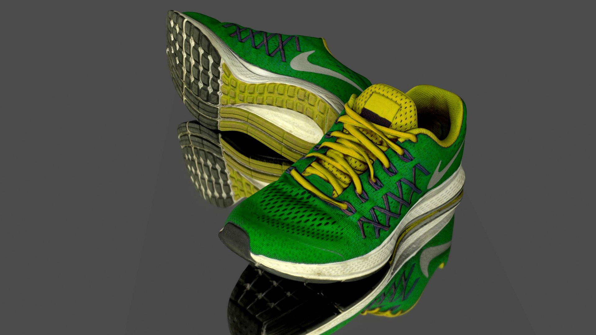 Sneakers low poly model