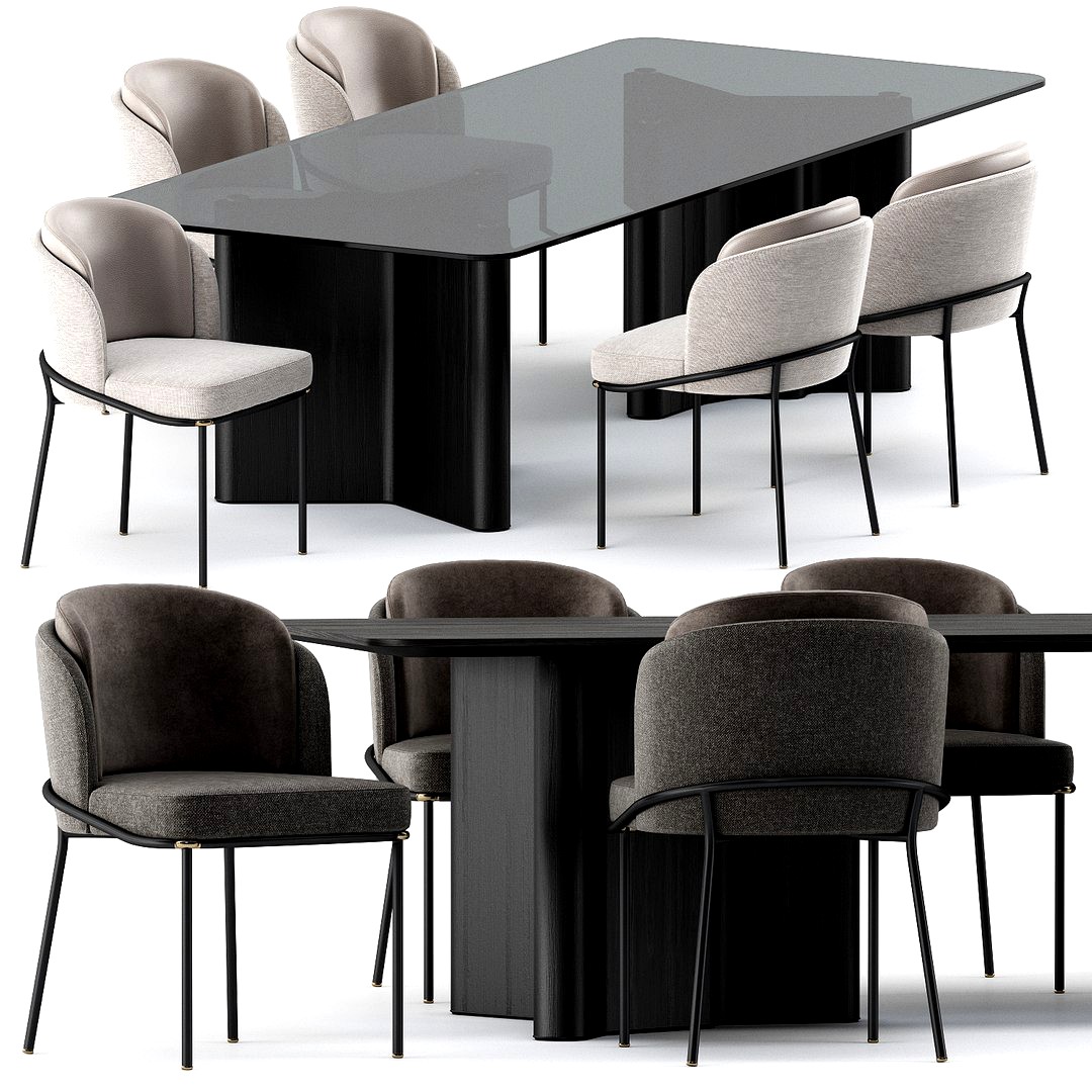 FIL NOIR chair and LOU Dining Table