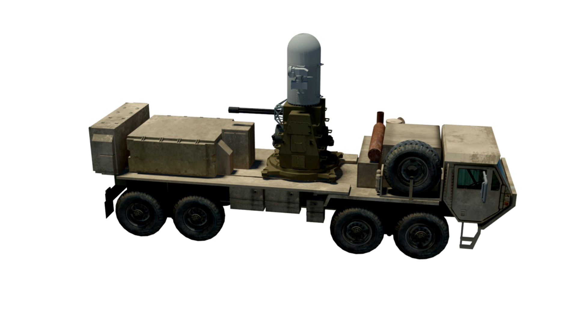 M977 HEMTT Phalanx Weapon System Tan