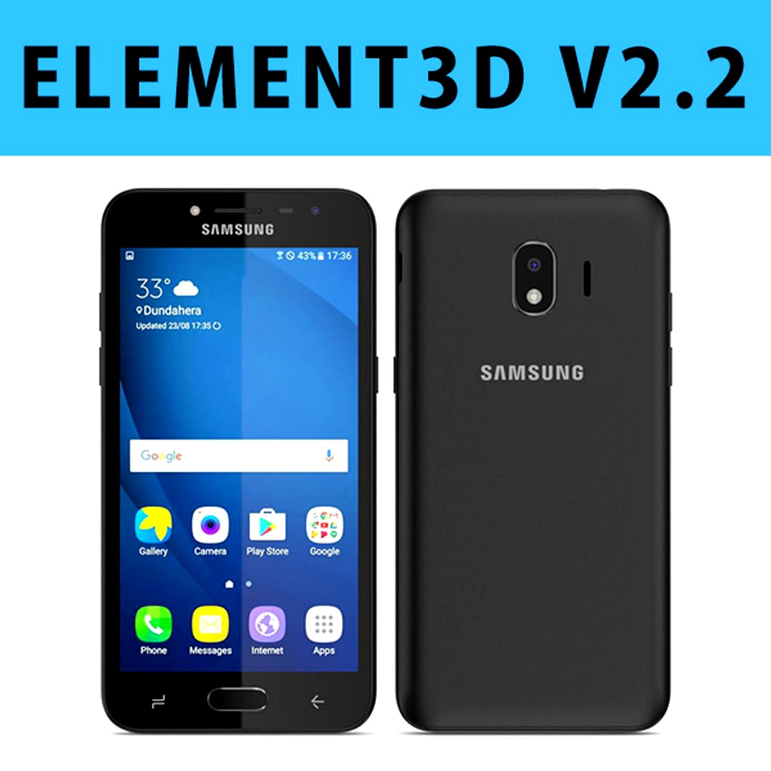 E3D - Samsung Galaxy J2 Pro 2018 Black model