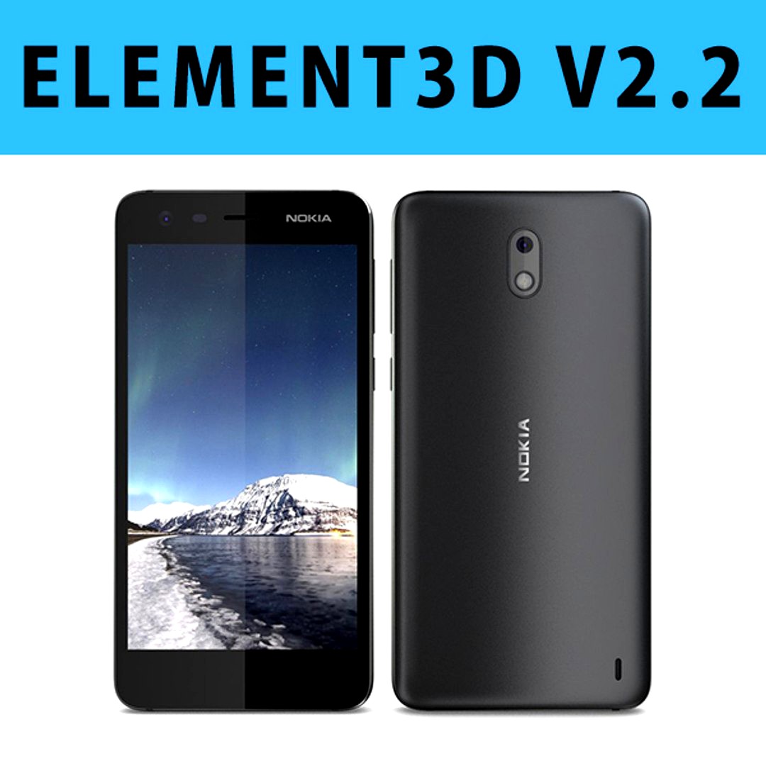 E3D - Nokia 2 Black 3D model