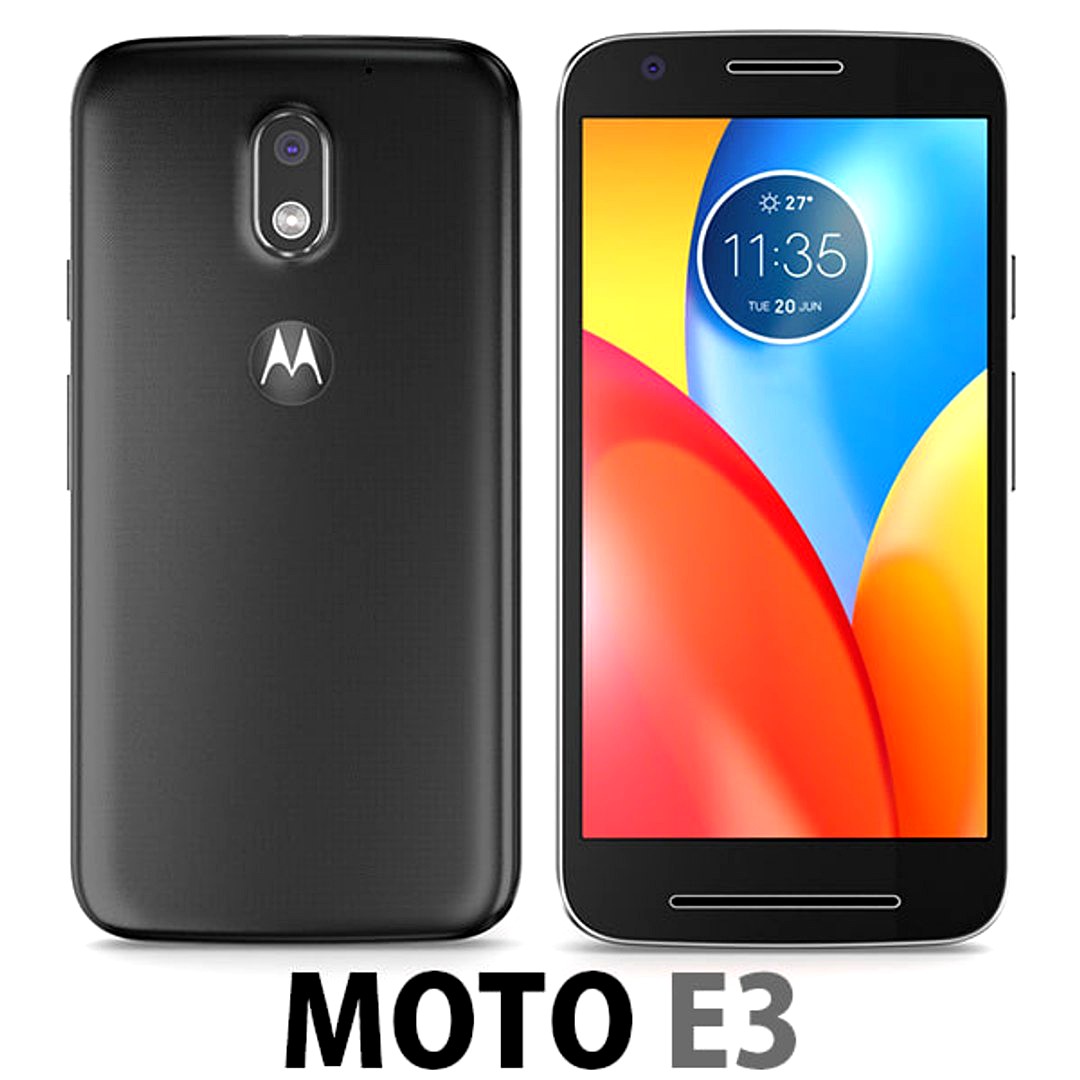 E3D - Motorola Moto E3 Black model