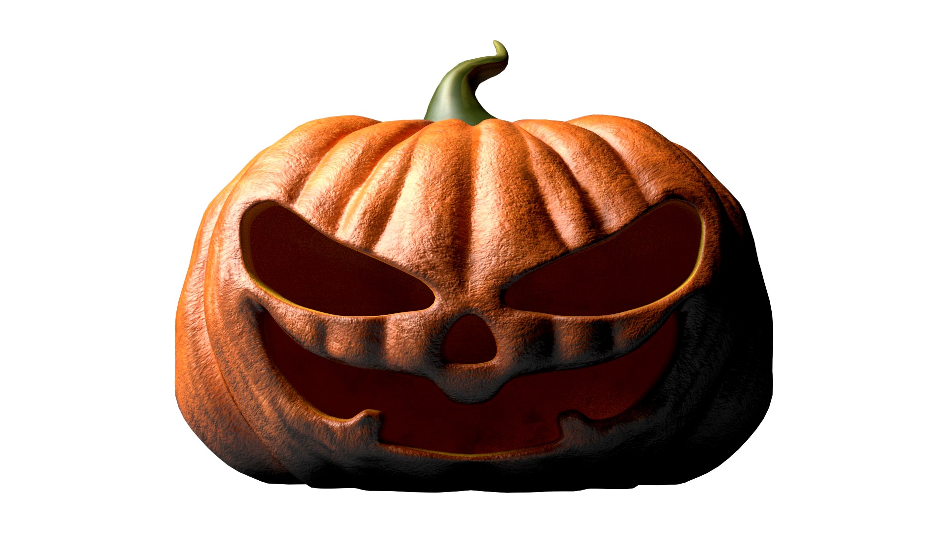 Halloween pumpkin evil