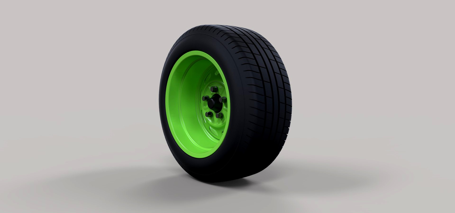 Wide car wheel