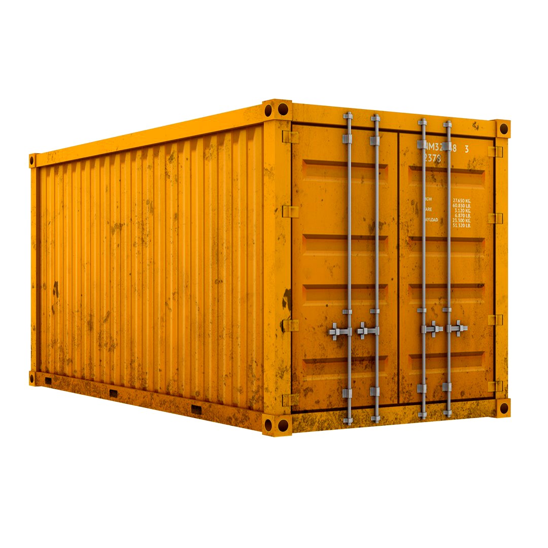 Cartoon Cargo Container