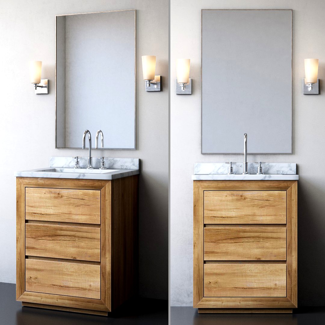 RECLAIMED RUSSIAN OAK POWDER VANITY