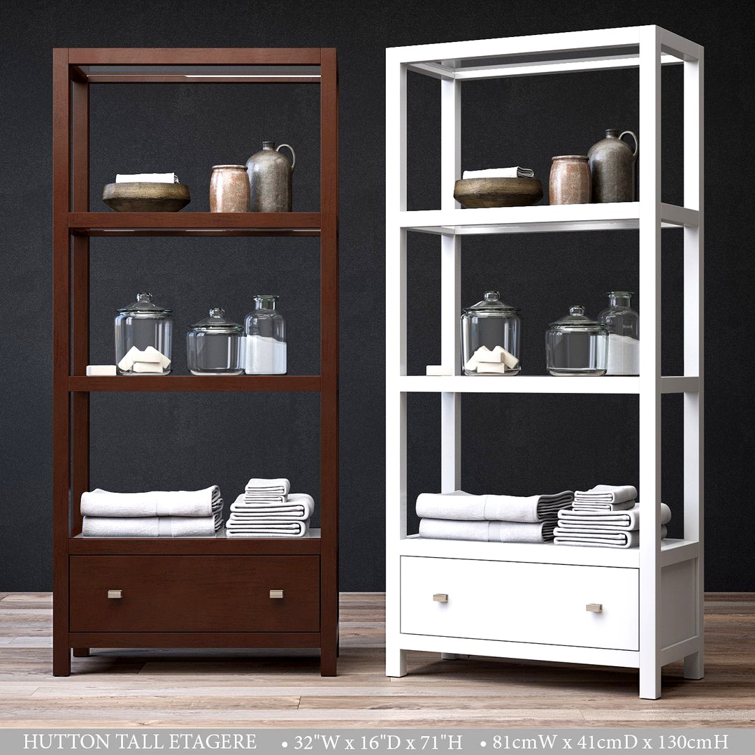 RH HUTTON TALL ETAGERE