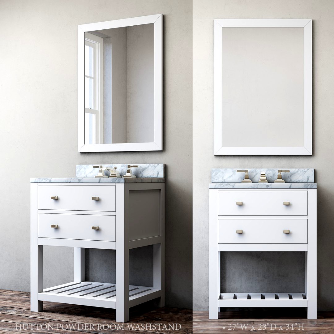 RH Hutton powder room washstand