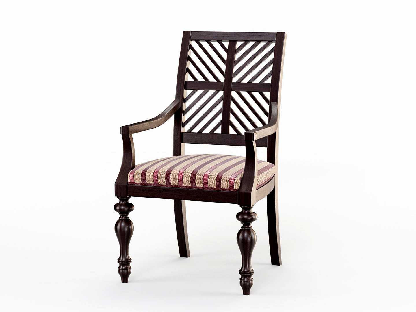 Pattern Back Arm Chair