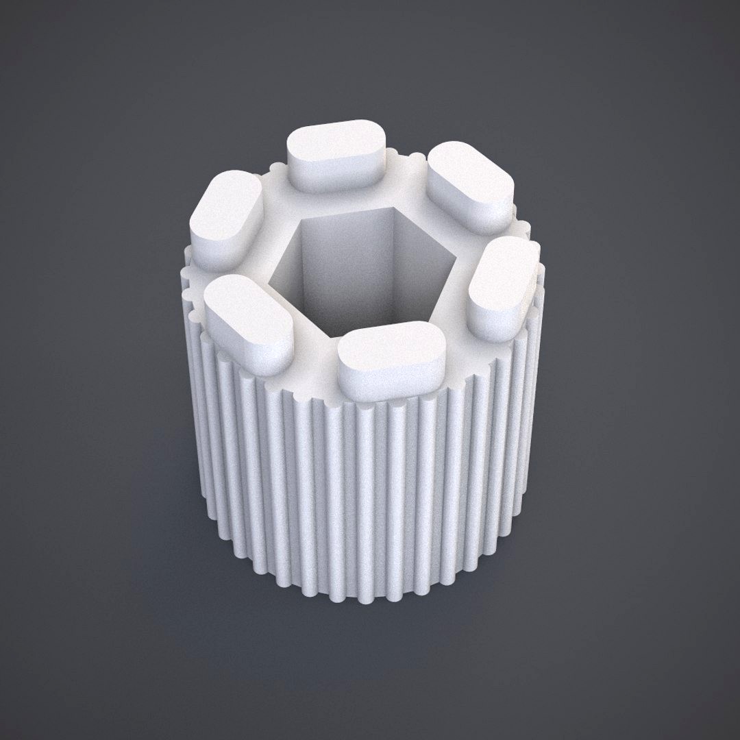 Ribbed Knob - 3D Print