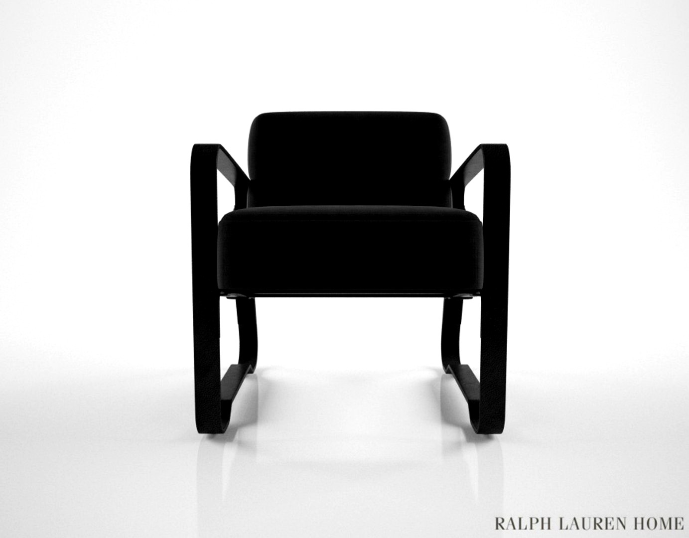 Ralph Lauren Cliff House leather wrapped lounge chair