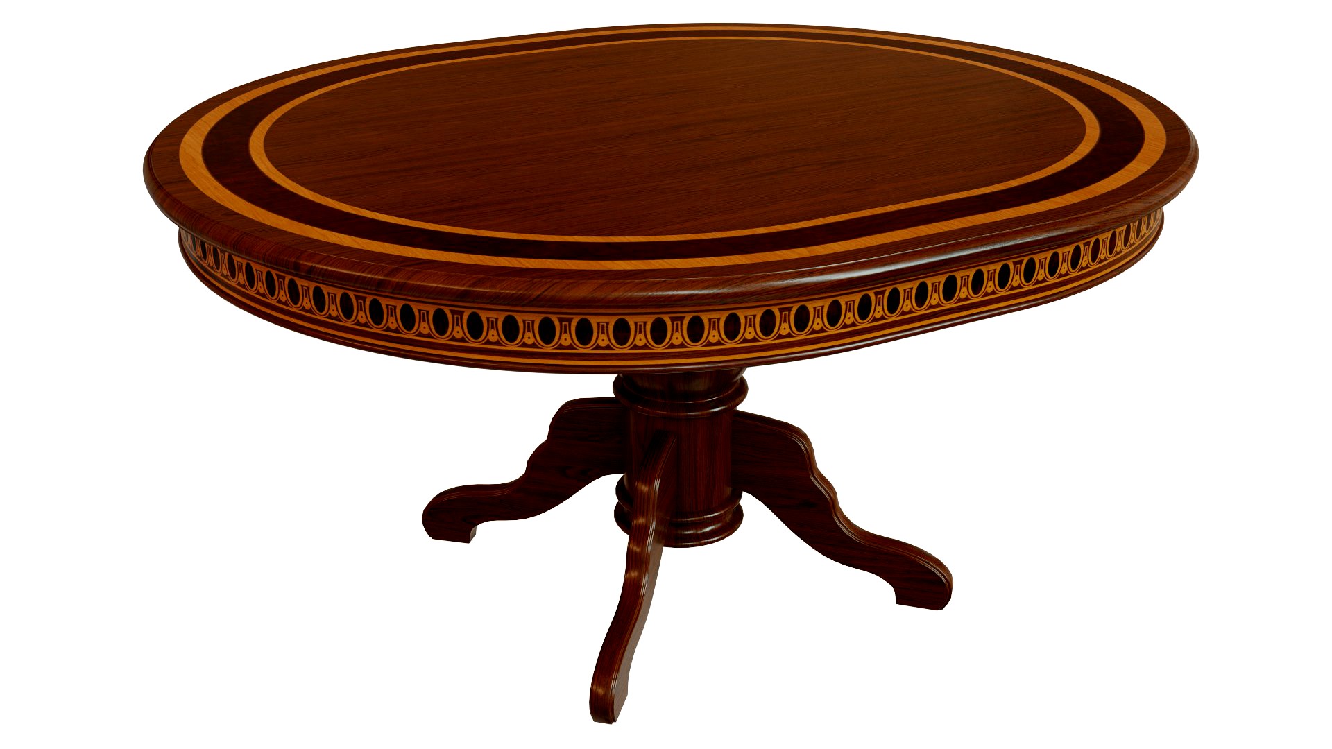 Wooden table with veneers  1500