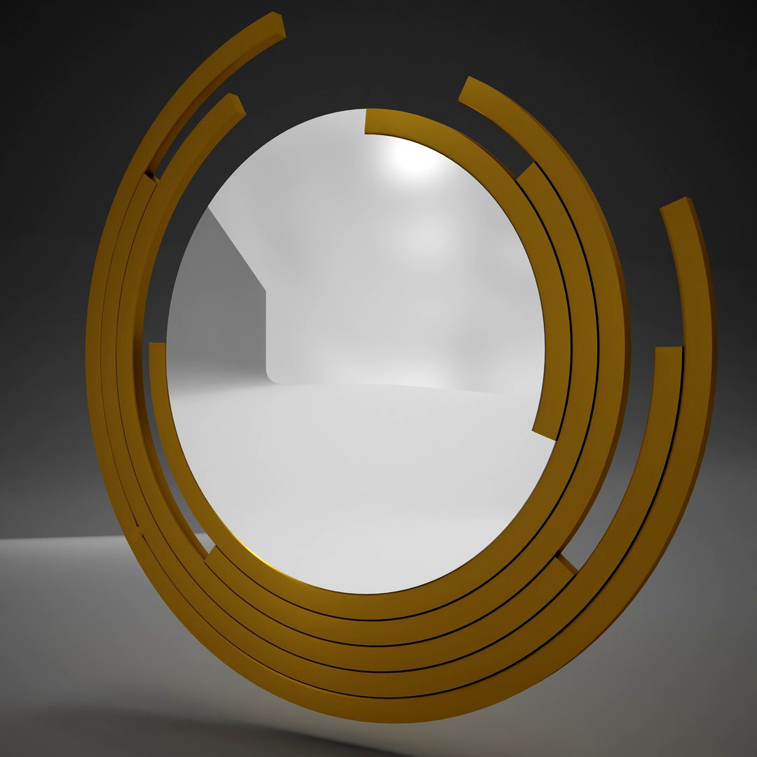 Mirror Modern Rounded Aztec