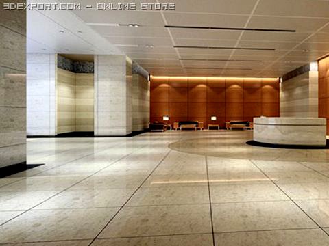 Photorealistic Lobby 010 3D Model