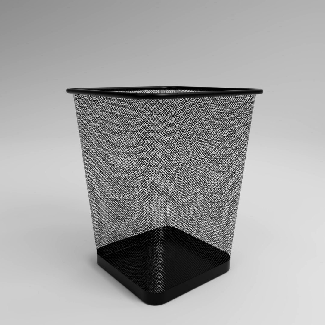 Trash Can Rectangular Mesh