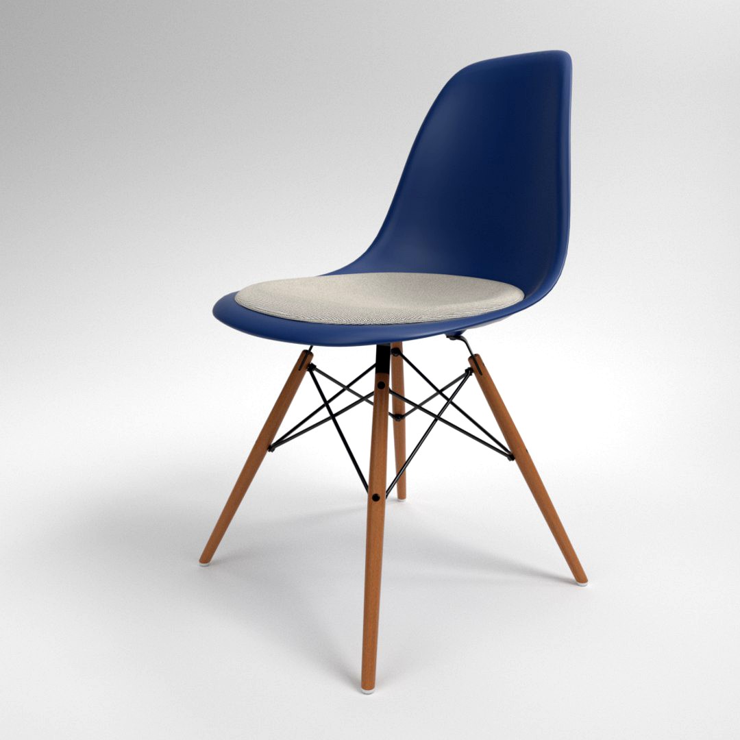 Vitra Eames Plastic Chair DSW navy blue