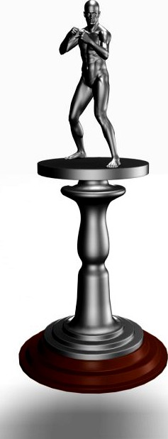 Boxing Trophy 3D Model