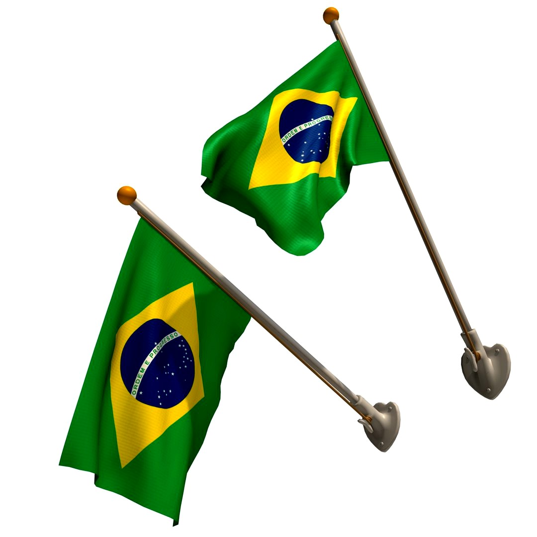 Brazil flags set