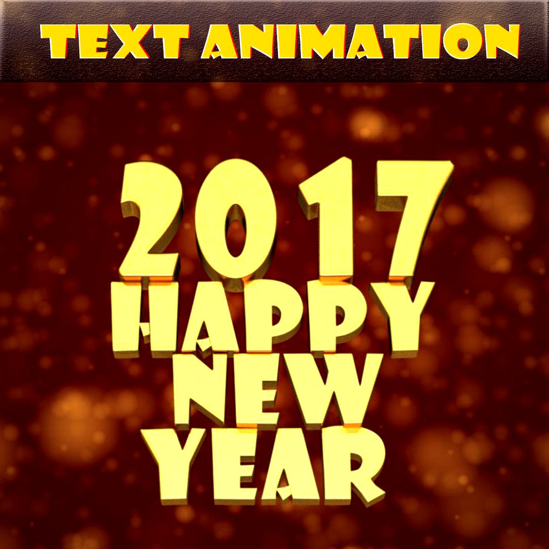 Happy New Year Text Animation
