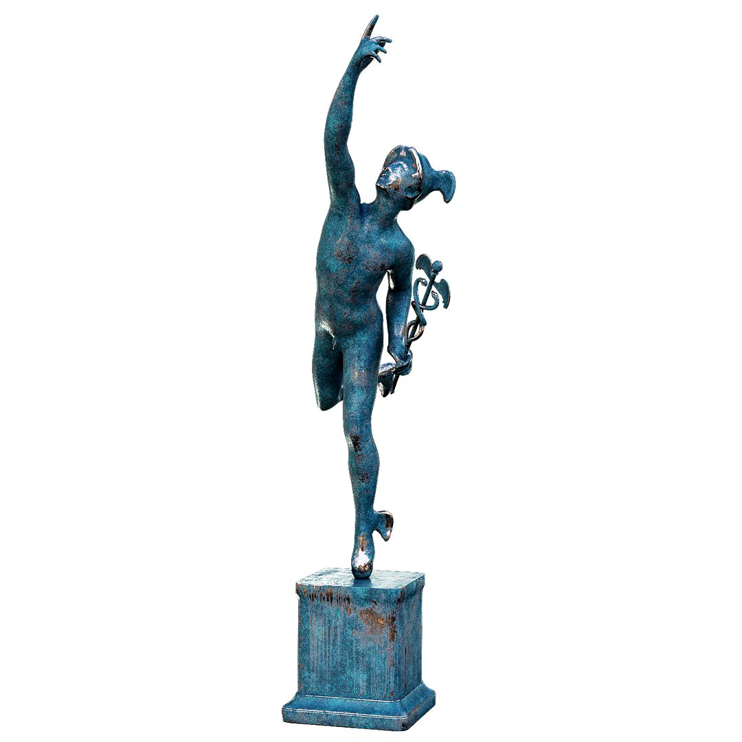 Bronze statue of Mercury