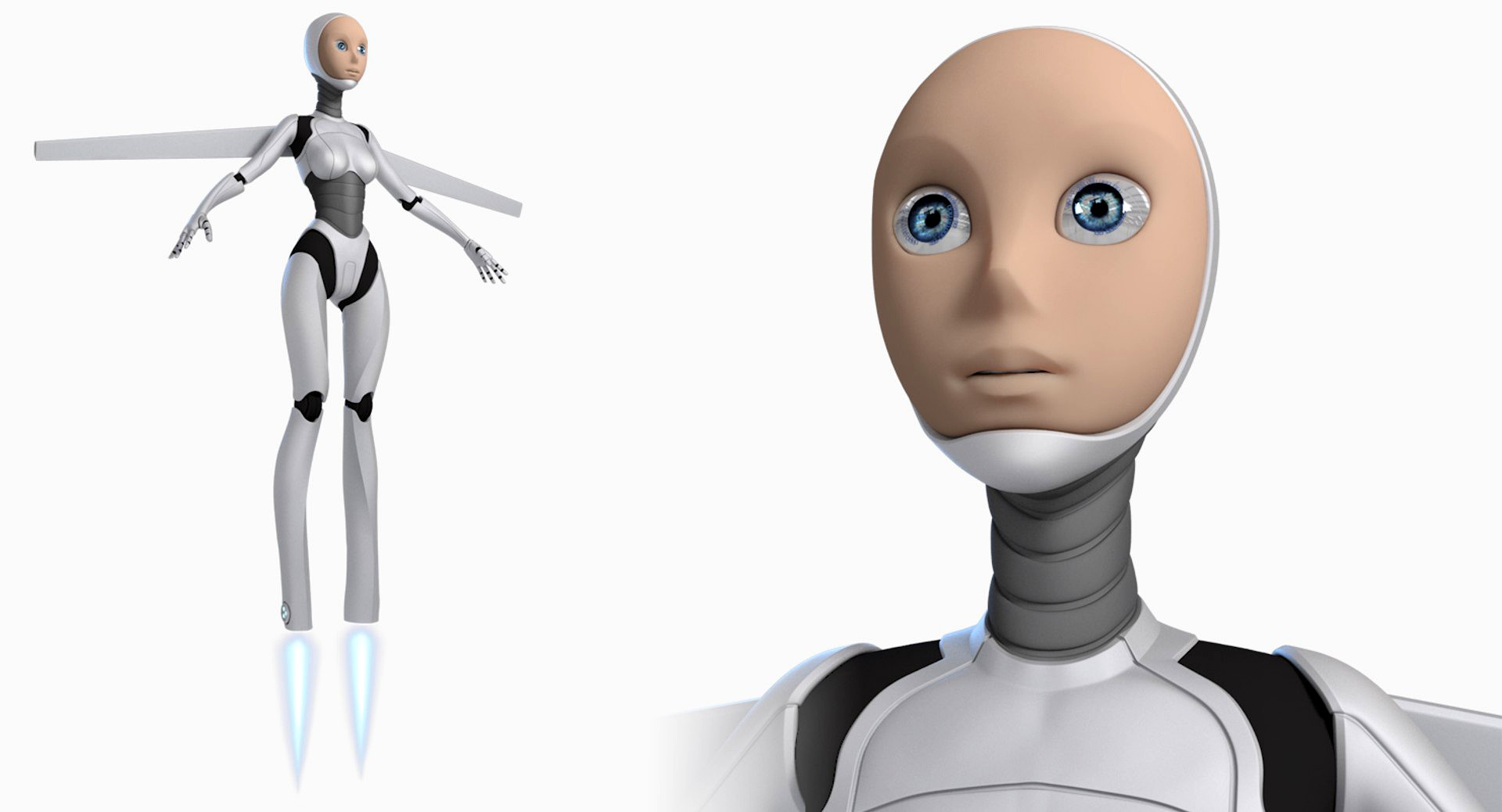Female Robot Android