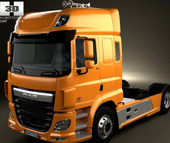 DAF CF Tractor Truck 2013 3D Model