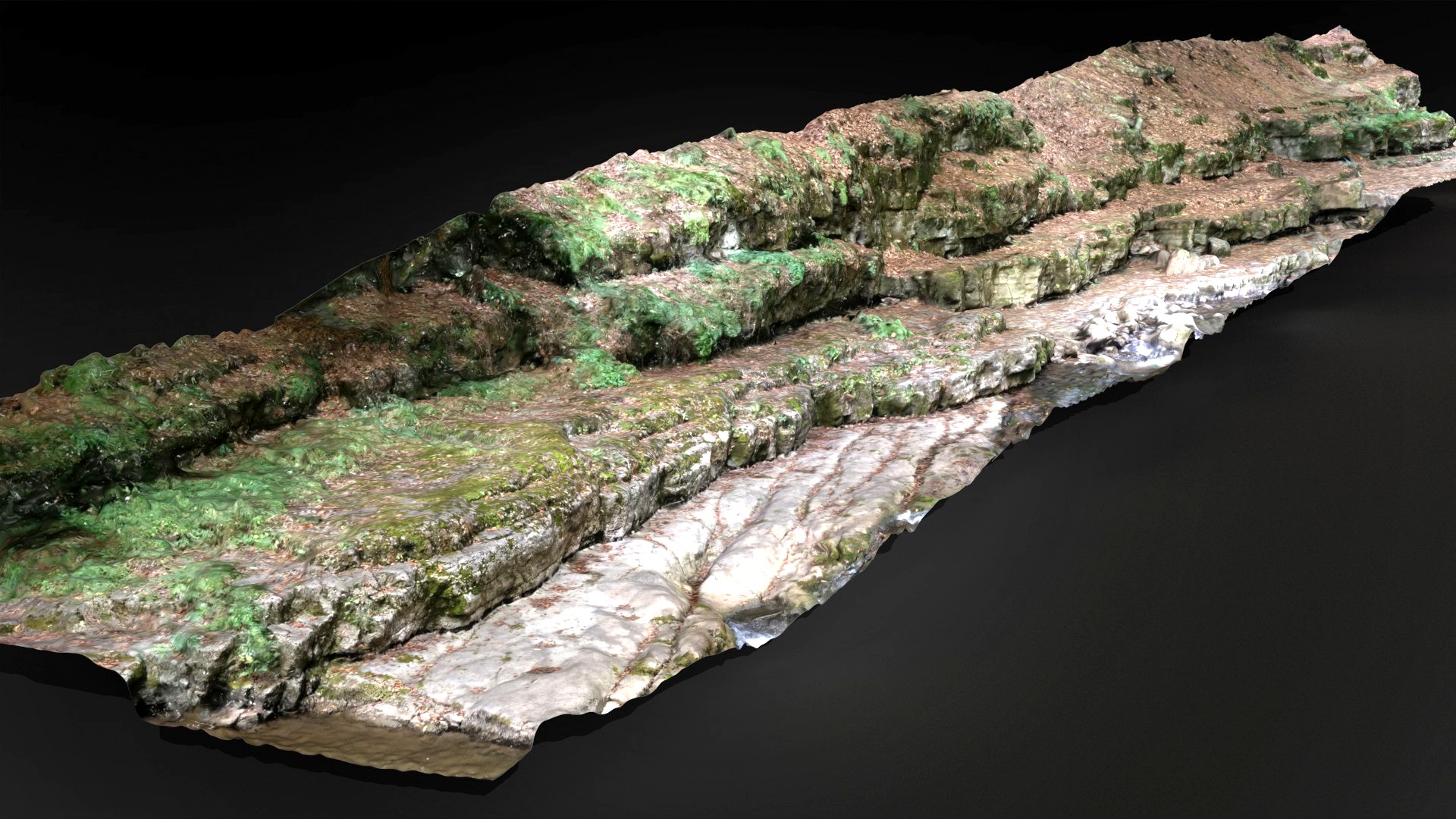 Mountain rock scanned 3Dmodel