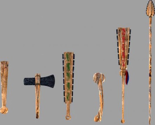Aztec Weapons 3D Model