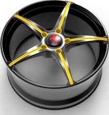 Ferrari sport car rim 3D Model