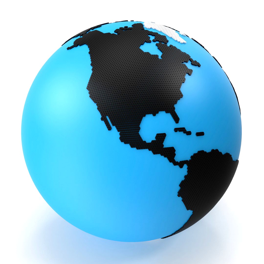 world map small triangles