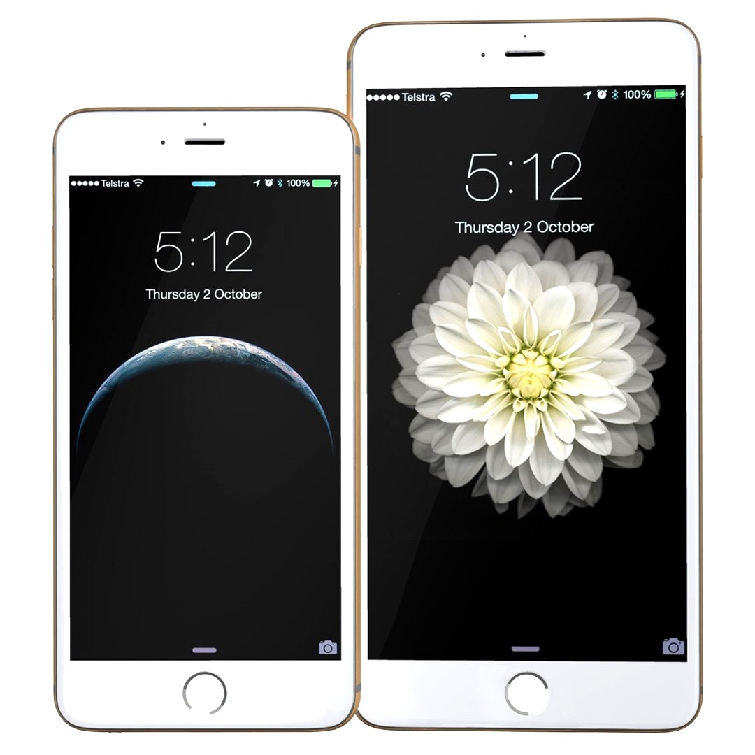 iPhone 6 and 6 plus set gold