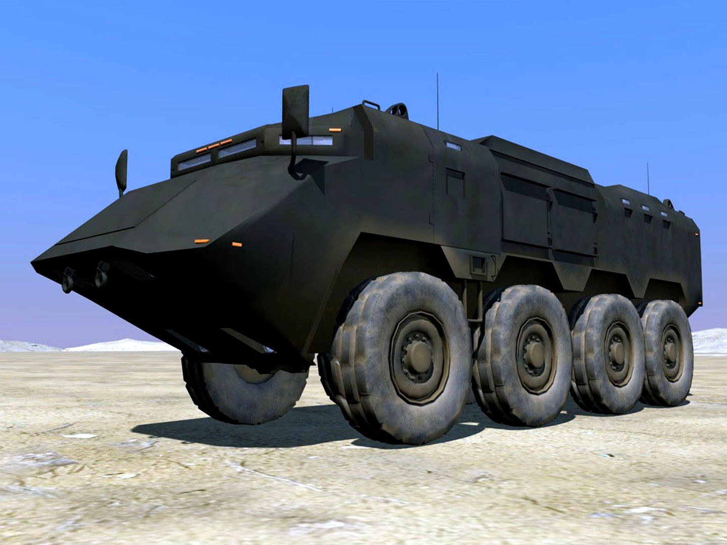 8x8 ASV armored security vehicle