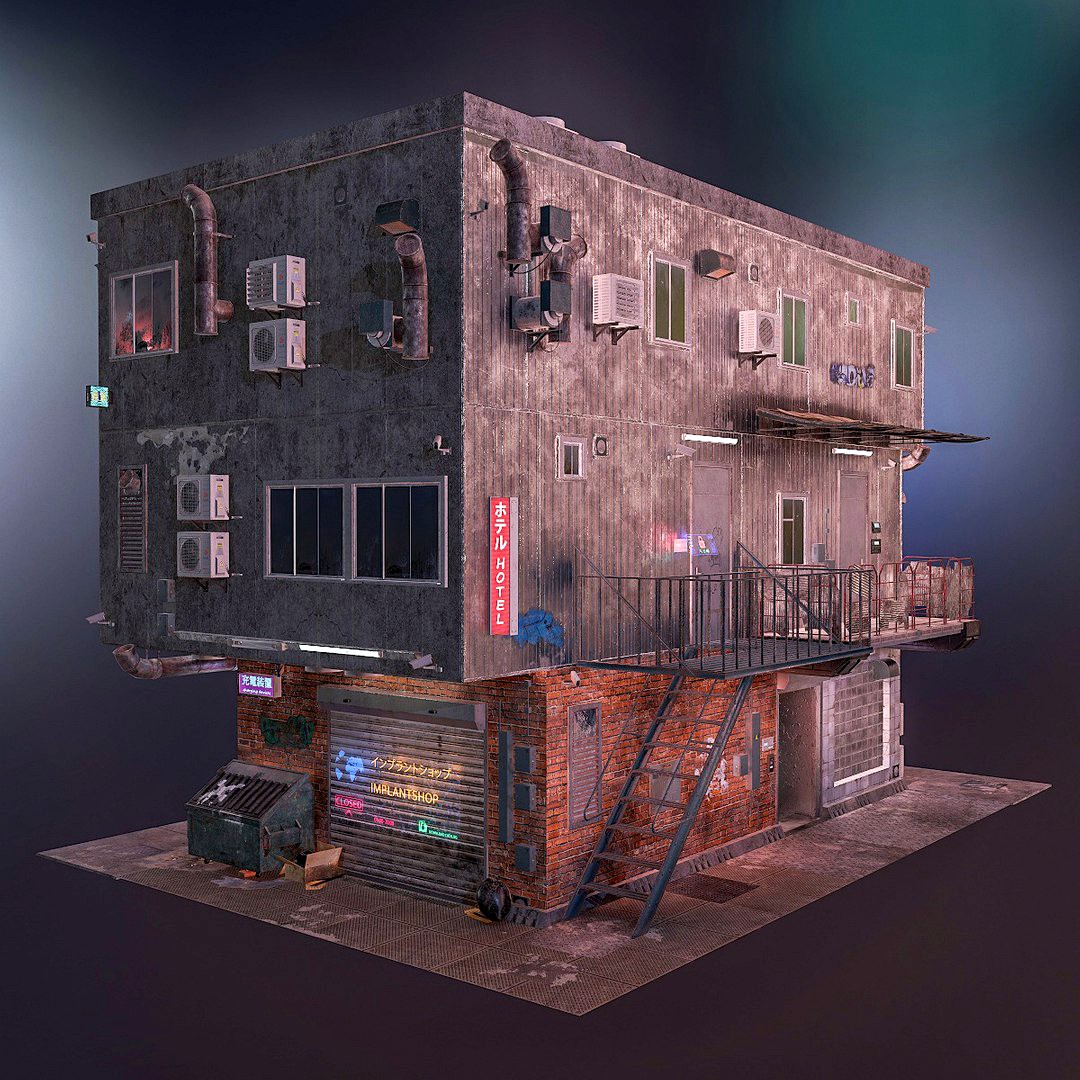 Cyberpunk house