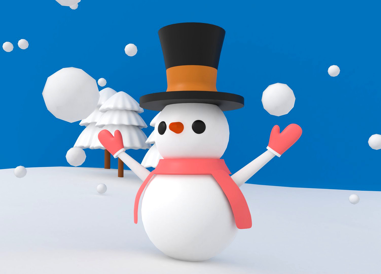 Cartoon Snowman