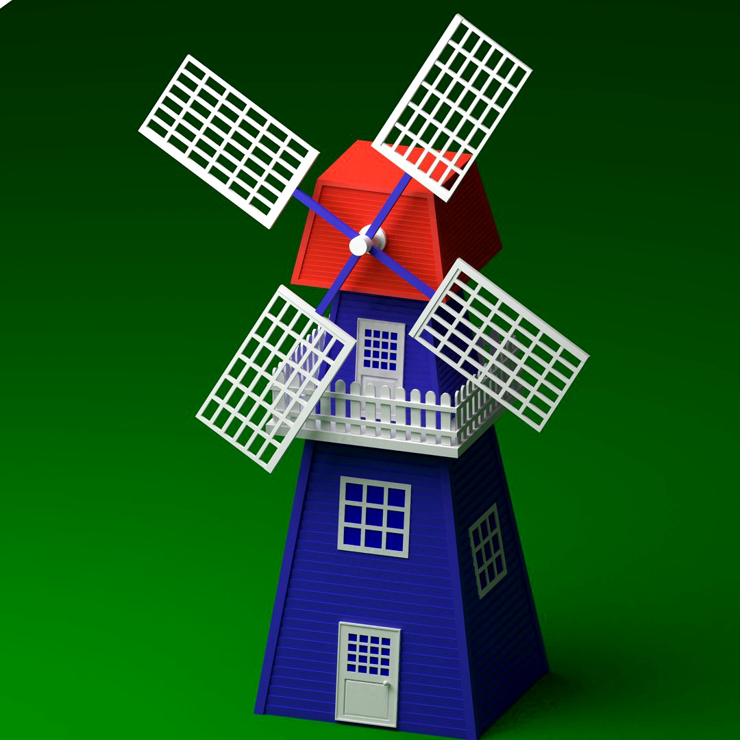 Cartoon Windmill