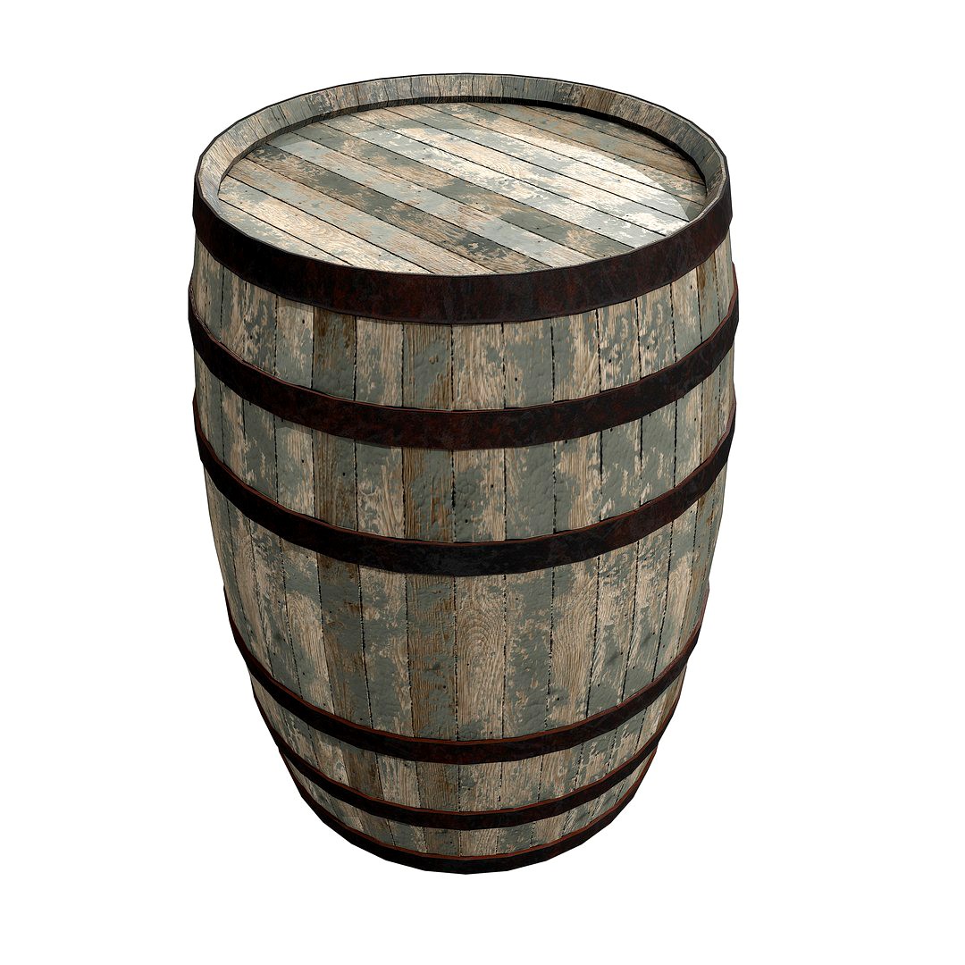 Pbr Wooden Barrel v1