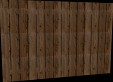 Wooden fence boards 3D Model