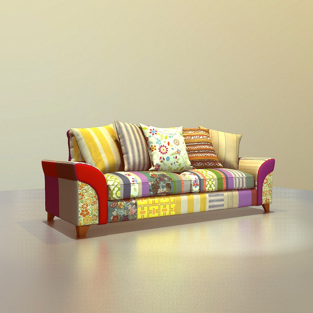 Patched Sofa