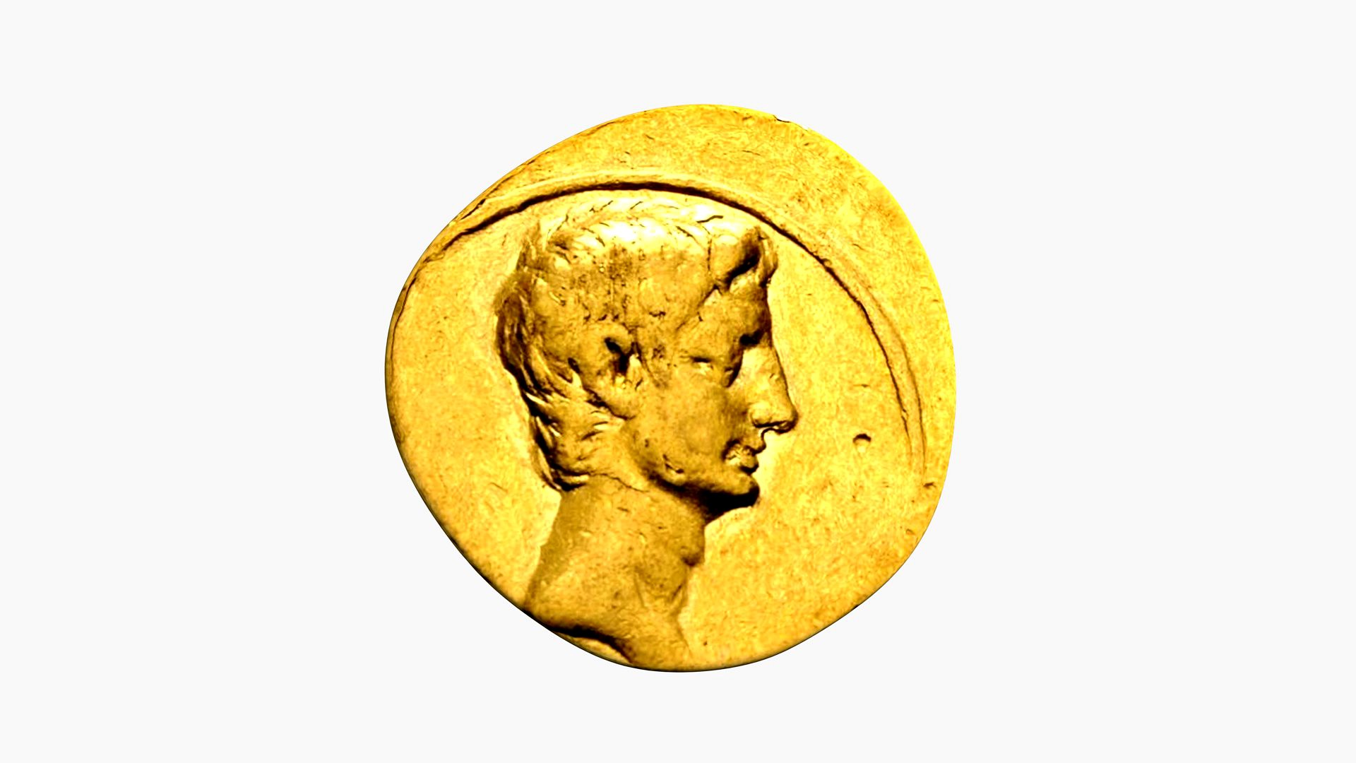 Aureus Julius Caesar c30 BC Octavianus c30 BC