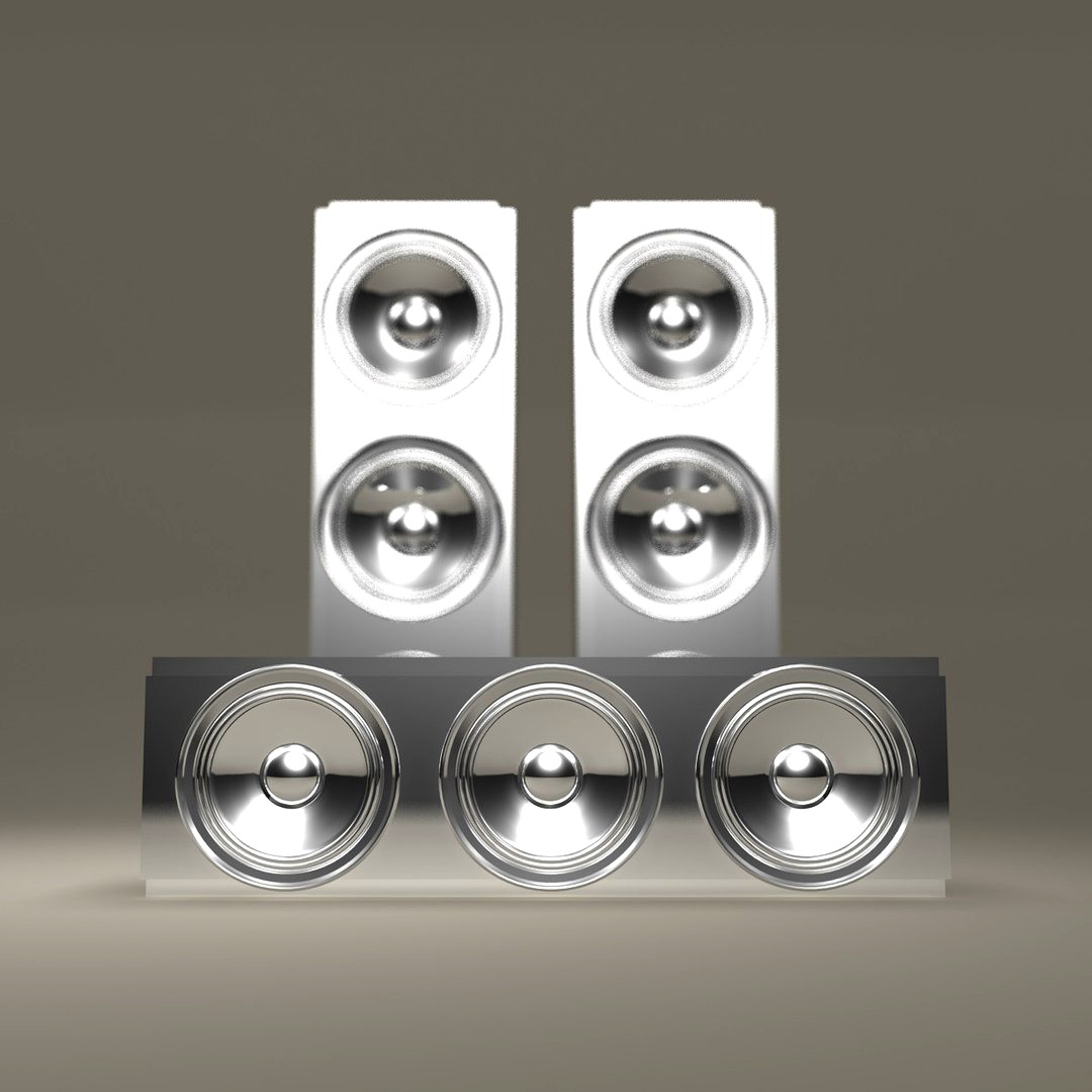 Futuristic Chrome Speaker