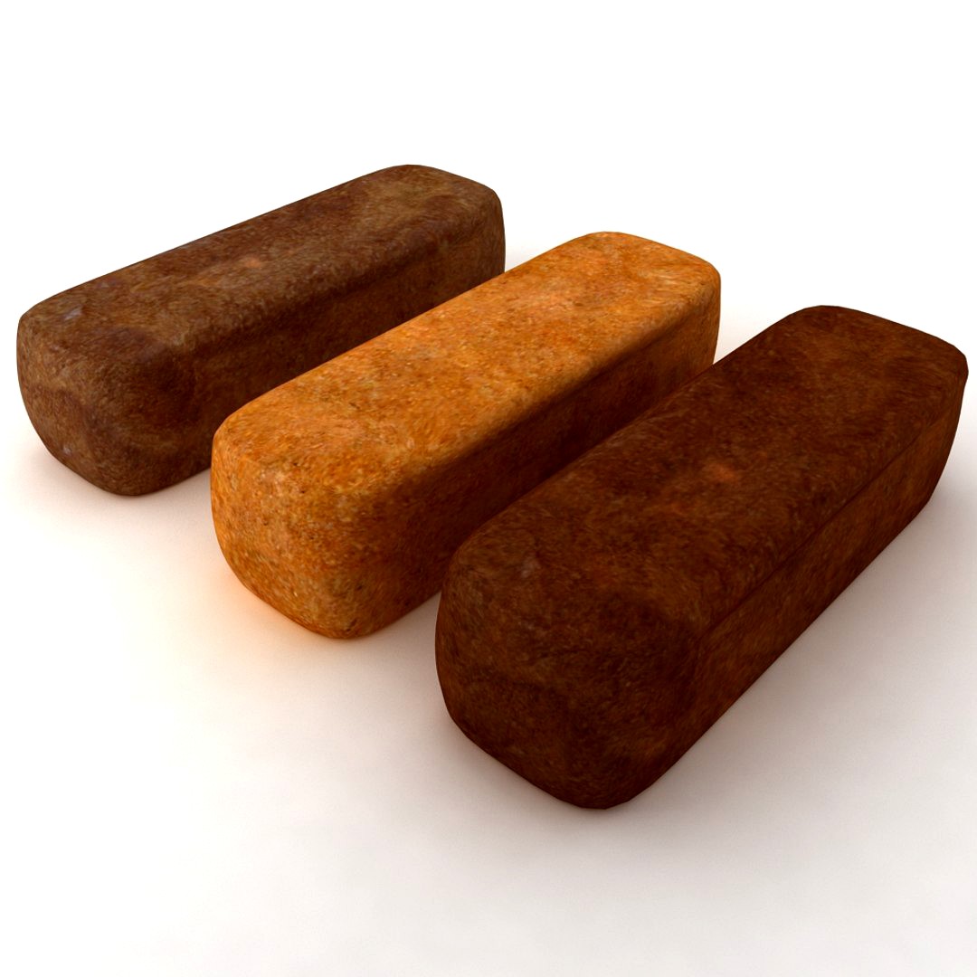 Single brown ,yellow bread