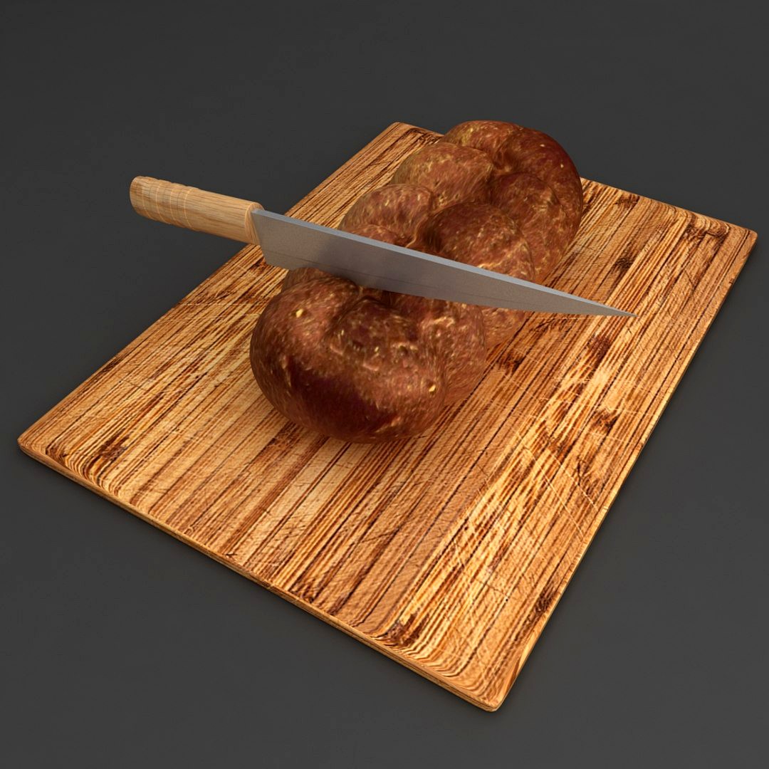 Bread Bun with knife