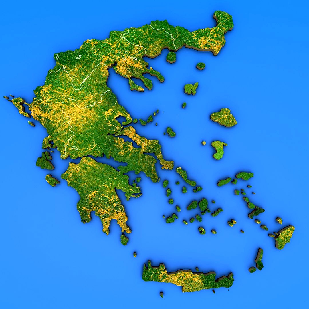 Greece detailed country map