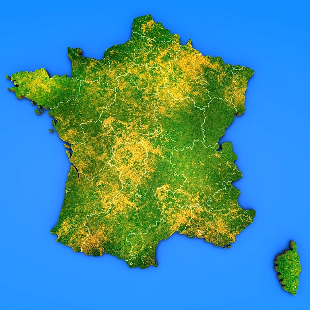 France detailed country map
