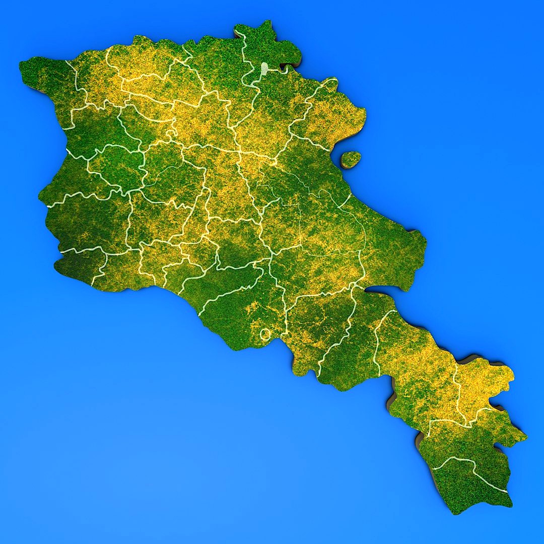 Armenia detailed country map