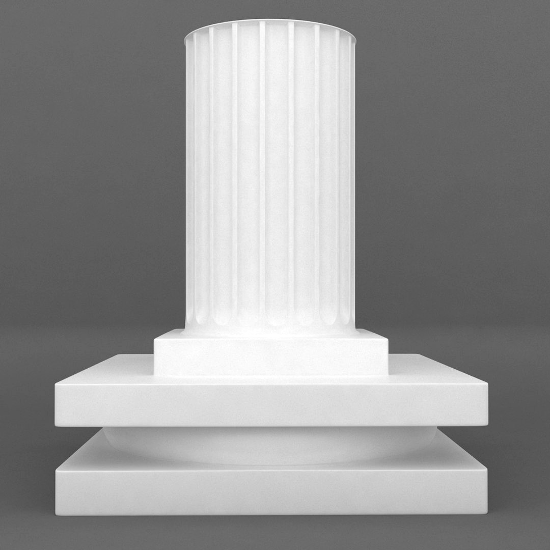 Mixed printable pedestal model