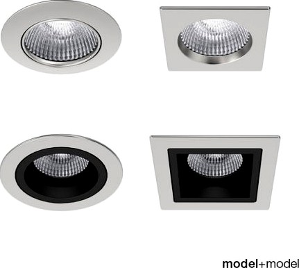 Recessed spotlights collection 3D Model