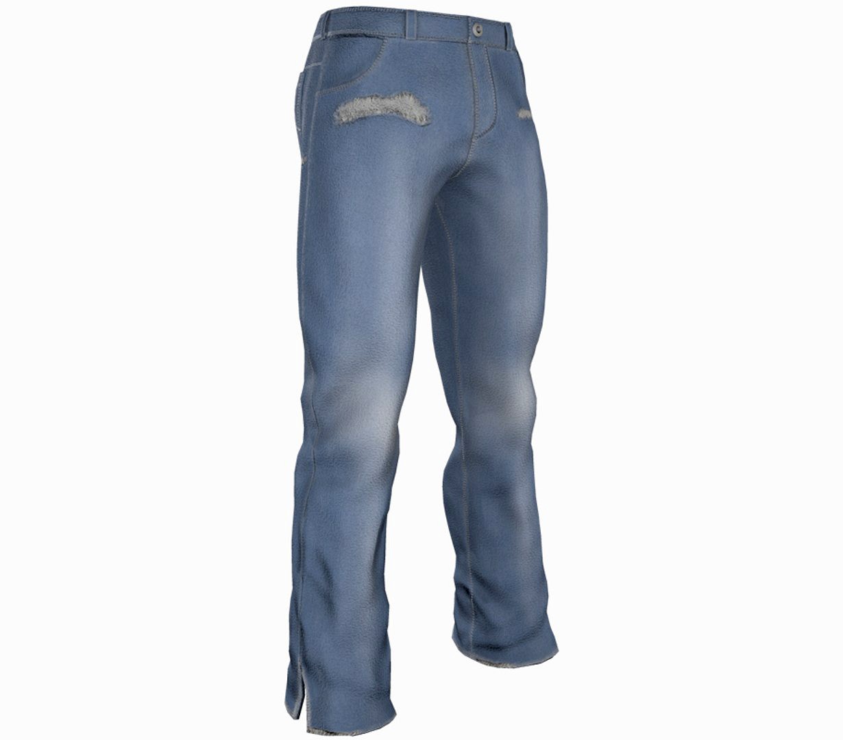 Light Blue Ripped Jeans