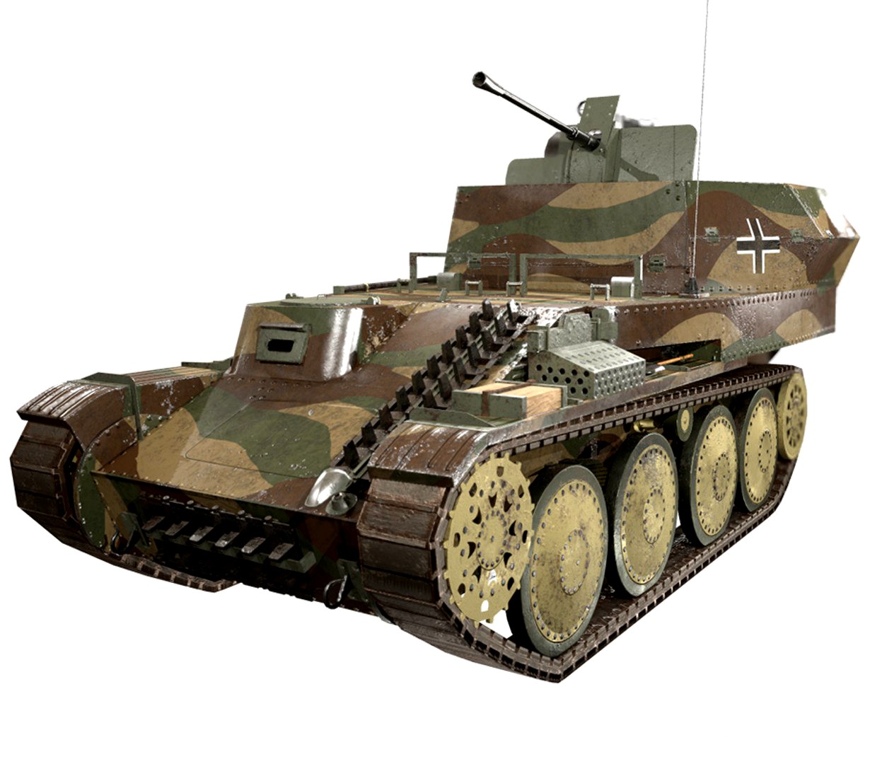 Flakpanzer 38 Gepard Tank Realtime