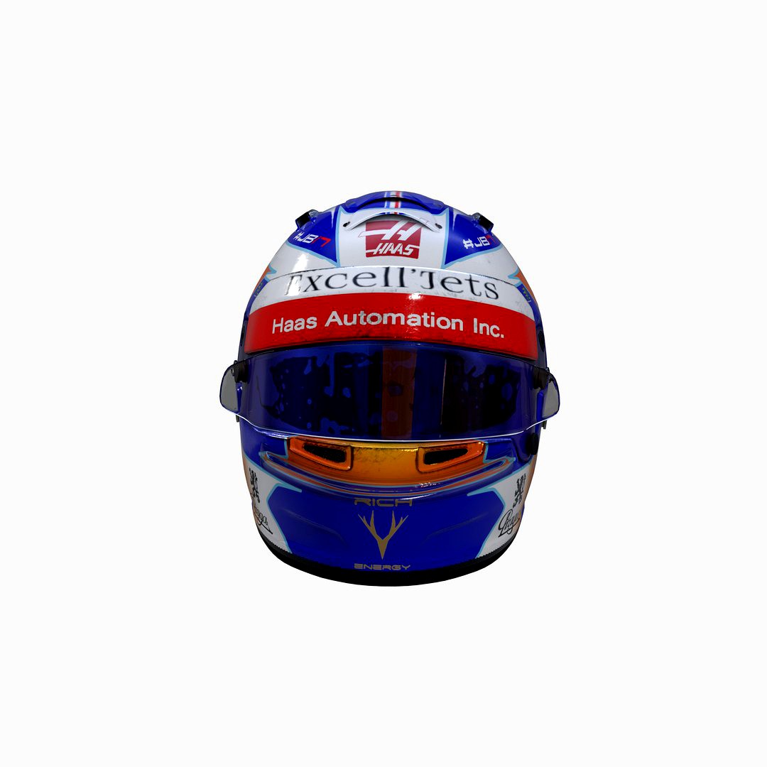 Grosjean helmet 2019